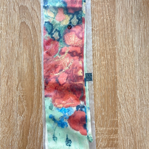 Van Gogh Art Silk Skinny Scarf Long Ribbon Bag Handle Tie Hair Wrap - Picture 3 of 5